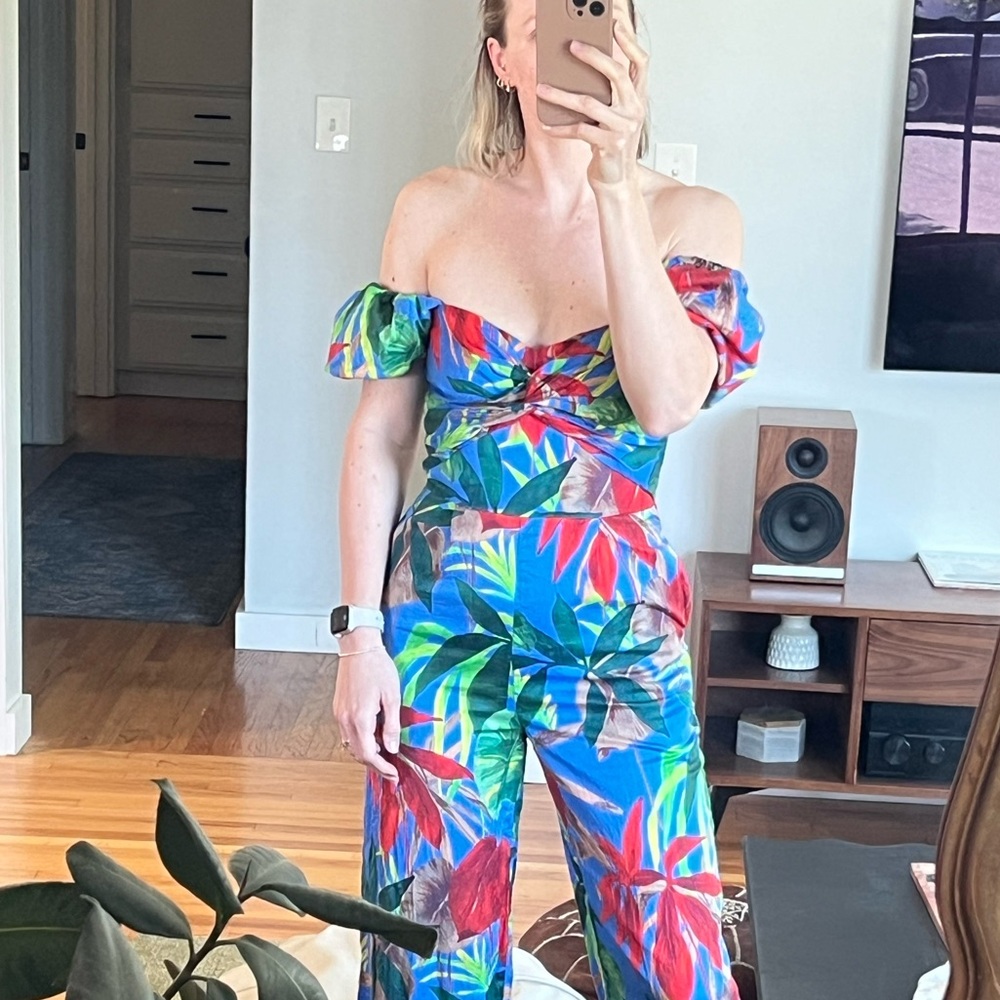 Zara floral jumpsuit